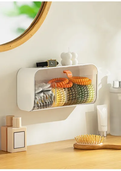 Wall Hanging Grid Storage Box Home Toilet Supplies Household Household Small Supplies Appliances