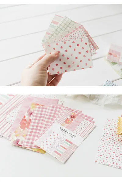 Retro Collage Material Paper Sweet Light Note Paper