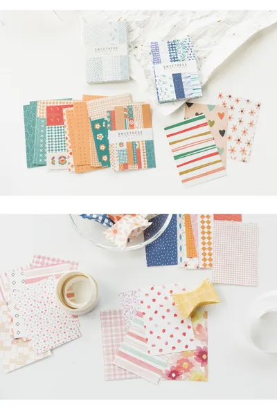 Retro Collage Material Paper Sweet Light Note Paper