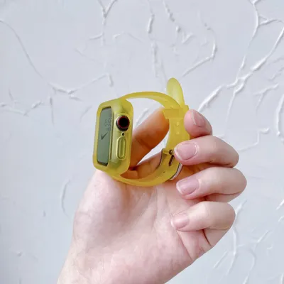 Simple Solid Color Transparent Frosted Silicone Strap