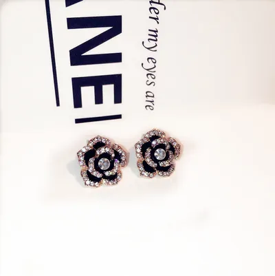 Rose Temperament Stud Earrings For Women