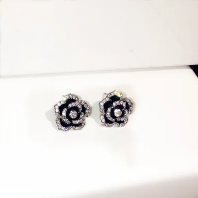 Rose Temperament Stud Earrings For Women
