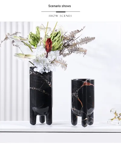 Marble Hydroponic Green Plant Soft Home Decoration Decorative Vase