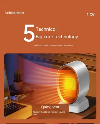 Safe And Energy-saving Home Desk Fast Heating Bedroom Heater