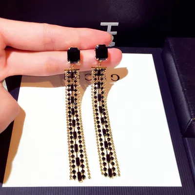 Fashion Tassel Temperament Ear Studs Women