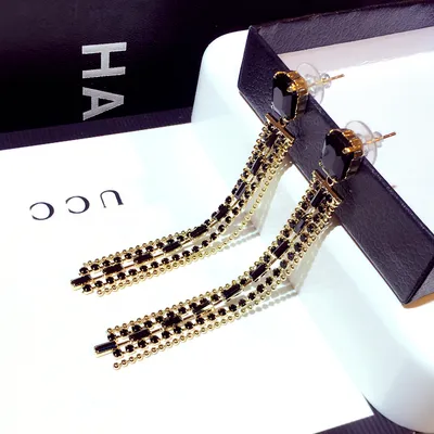 Fashion Tassel Temperament Ear Studs Women