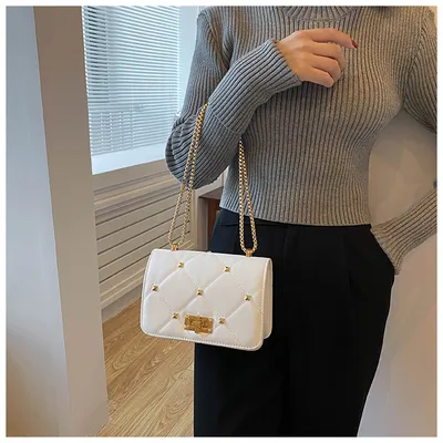 Summer Rivet Fashion Popular Chain Crossbody Shoulder Bag