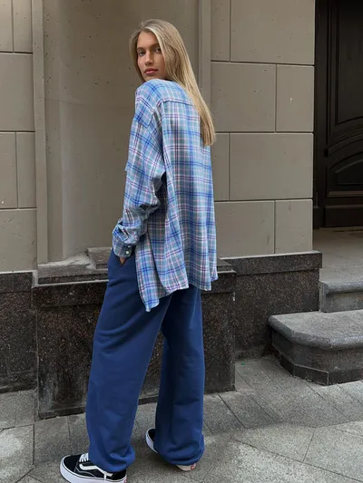 Fashion Personality Plaid Shirt For Women