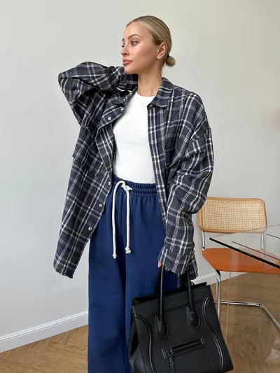Fashion Personality Plaid Shirt For Women
