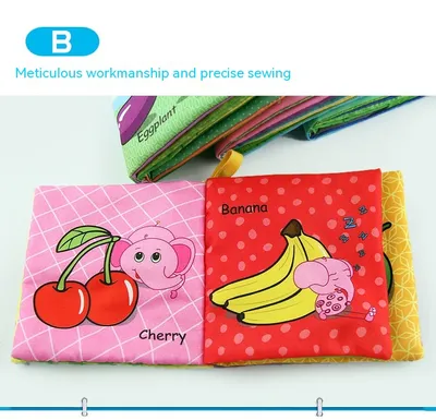 Baby Cloth Book Teaching Aids Development Early Childhood Education Toys