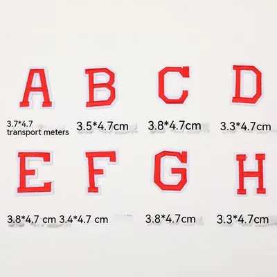 English Letters Embroidered Fabric Shoes Hats Luggage Accessories