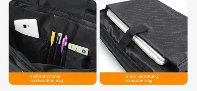 Large Capacity Briefcase Men's Business Canvas Portable