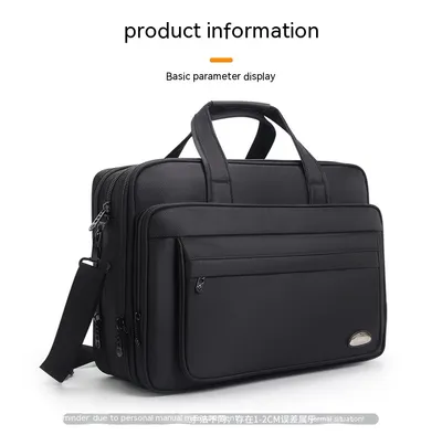 Large Capacity Briefcase Men's Business Canvas Portable