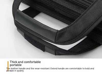 Large Capacity Briefcase Men's Business Canvas Portable