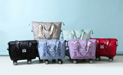 Large Capacity Travel Bags Dry Wet Separation Expansion Double Layer Luggage Totes Women