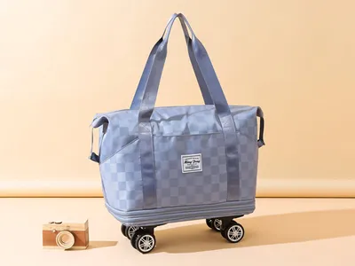 Large Capacity Travel Bags Dry Wet Separation Expansion Double Layer Luggage Totes Women