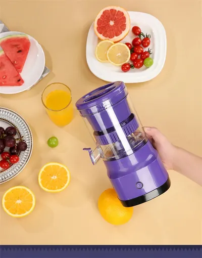 Electric Orange Juicer Lemon Juicer Squeezer Usb Rechargeable Citrus Juicer Machines Usb Rechargeable Portable Blender Kitchen Gadgets