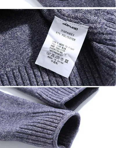Original Turtleneck Sweater For Men Thickened