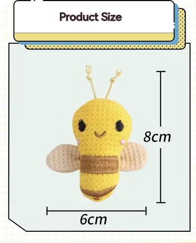 Little Bee Cartoon Brooch Korean Cute Clothing Accessories Girls' Bags Pendant
