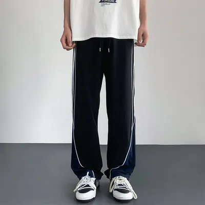 Fashion Personality Striped Casual Pants Men