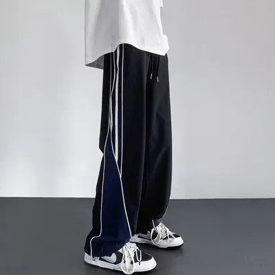 Fashion Personality Striped Casual Pants Men