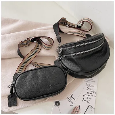 Women's Wide Shoulder Strap Messenger Bag
