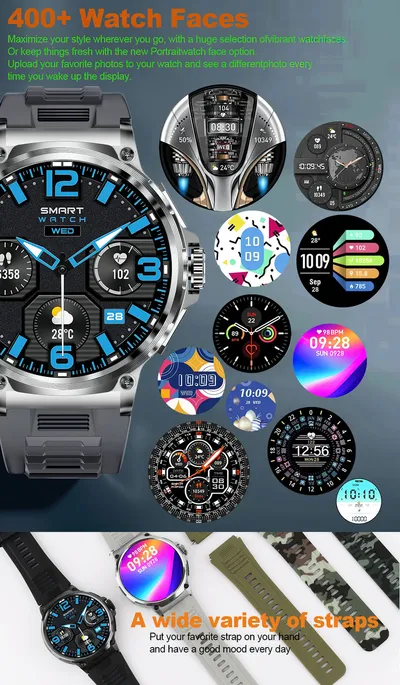 Bluetooth Calling Heart Rate Blood Oxygen Multi Sport Smart Watch