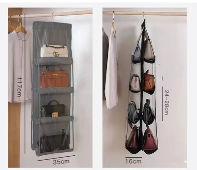 Home Storage Hierarchical Bag Hanging Rack
