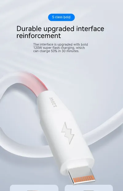 Charging Cable Fast Charging 120W Mobile Phone 6A Bold