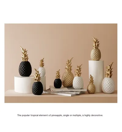 Creative Golden Pineapple Decoration Living Room