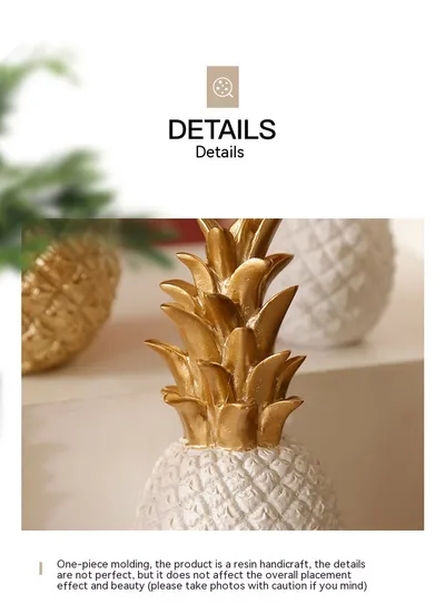 Creative Golden Pineapple Decoration Living Room