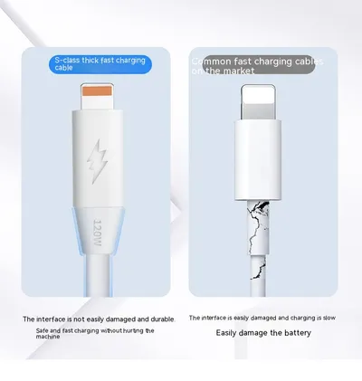 Charging Cable Fast Charging 120W Mobile Phone 6A Bold