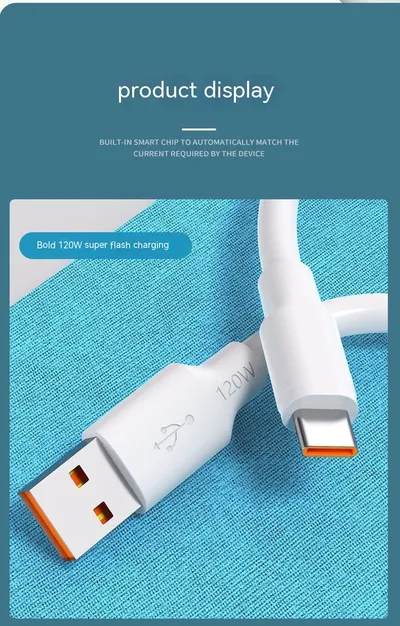 Charging Cable Fast Charging 120W Mobile Phone 6A Bold