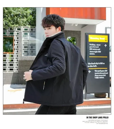 Fashion Casual Loose Jacket Fleece-lined Thickened