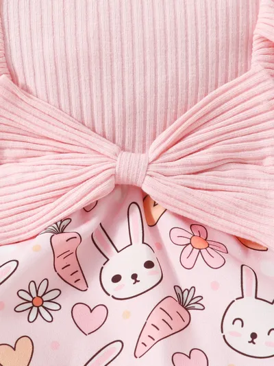 Baby One-piece Floral Bow Triangle Rompers