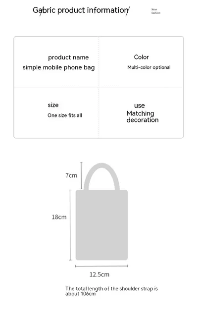 Silicone Mini One Shoulder Crossbody Phone Bag