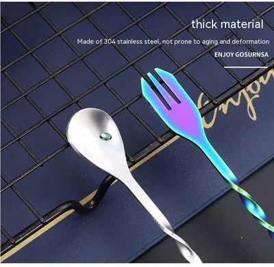 304 Stainless Steel Long Handle Cocktail Stirring Spoon