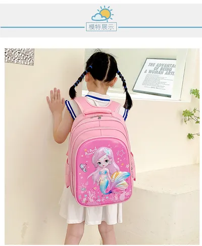 Cartoon Breathable Burden-reducing Children's Backpack