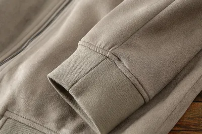 Men's Suede Autumn Solid Color Casual Baseball Collar Jacket Jacket