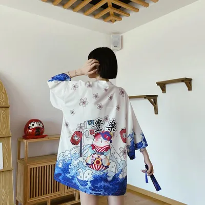 Chinese Style Literary Cat Pattern Sun Protection Clothing Loose Cardigan