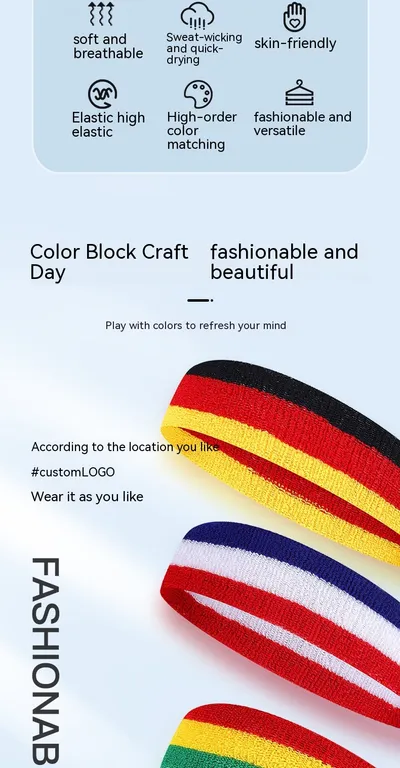 Colorful Sports Headband Three Color Yoga Running