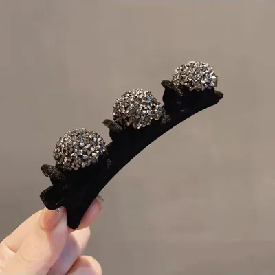 Female With Hearts Full Diamond Hair Clip Headdress