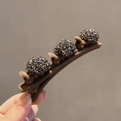 Female With Hearts Full Diamond Hair Clip Headdress