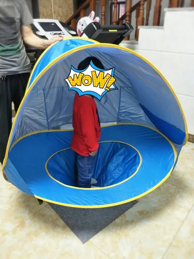 Baby Beach Tent Kids Outdoor Camping Easy Fold Up Waterproof  Up Sun Awning Tent UV-protecting