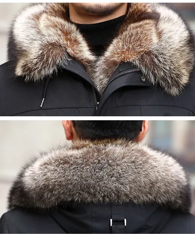 Extra heavy sable coat for men