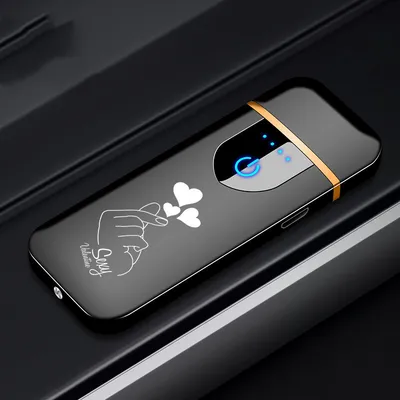 Touch fingerprint sensor charging lighter