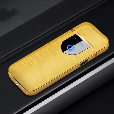 Touch fingerprint sensor charging lighter