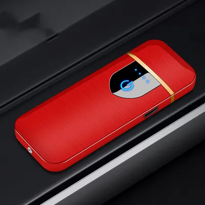Touch fingerprint sensor charging lighter