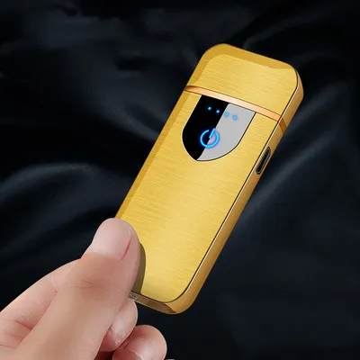 Touch fingerprint sensor charging lighter