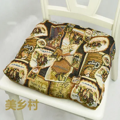 American Jacquard Dining Chair Thickened Cushion